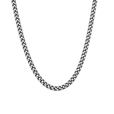 Серебряная цепочка плетение панцирь с чернением, ширина 3,2 мм