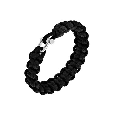 Браслет из паракорда с серебряным замком шириной 1,4 см