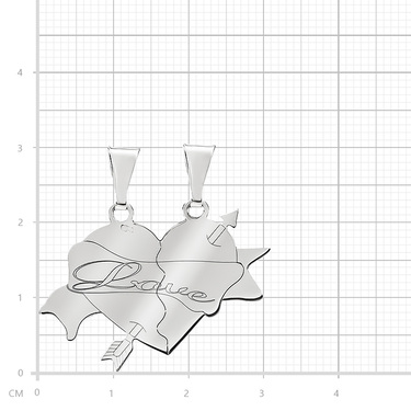 Серебряный кулон 
