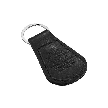 Серебряный брелок автомобилиста серебро на коже