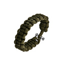 Браслет на руку,Серебро,Нейлон,Паракорд,с вставкой Серебряная вставка Белая цвета,с замком Петля,РОССИЯ