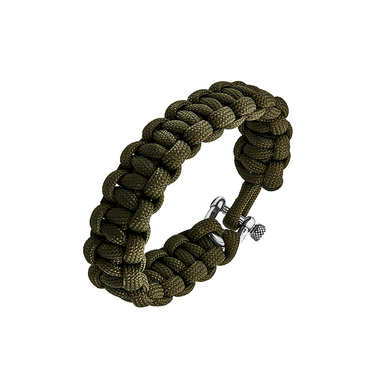 Браслет из паракорда с серебряным замком, ширина 1,9 см