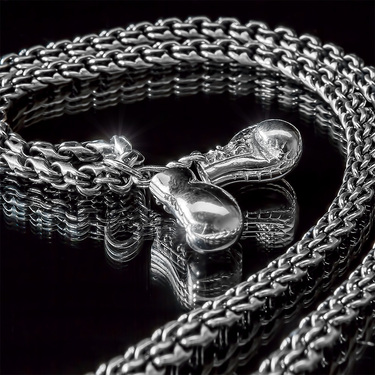 Серебряная подвеска мужская 