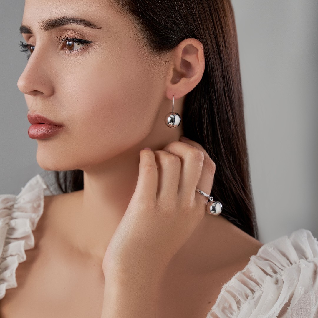 Длинные серьги,Серебро,с вставкой Без вставок,с замком Французский,РОССИЯ