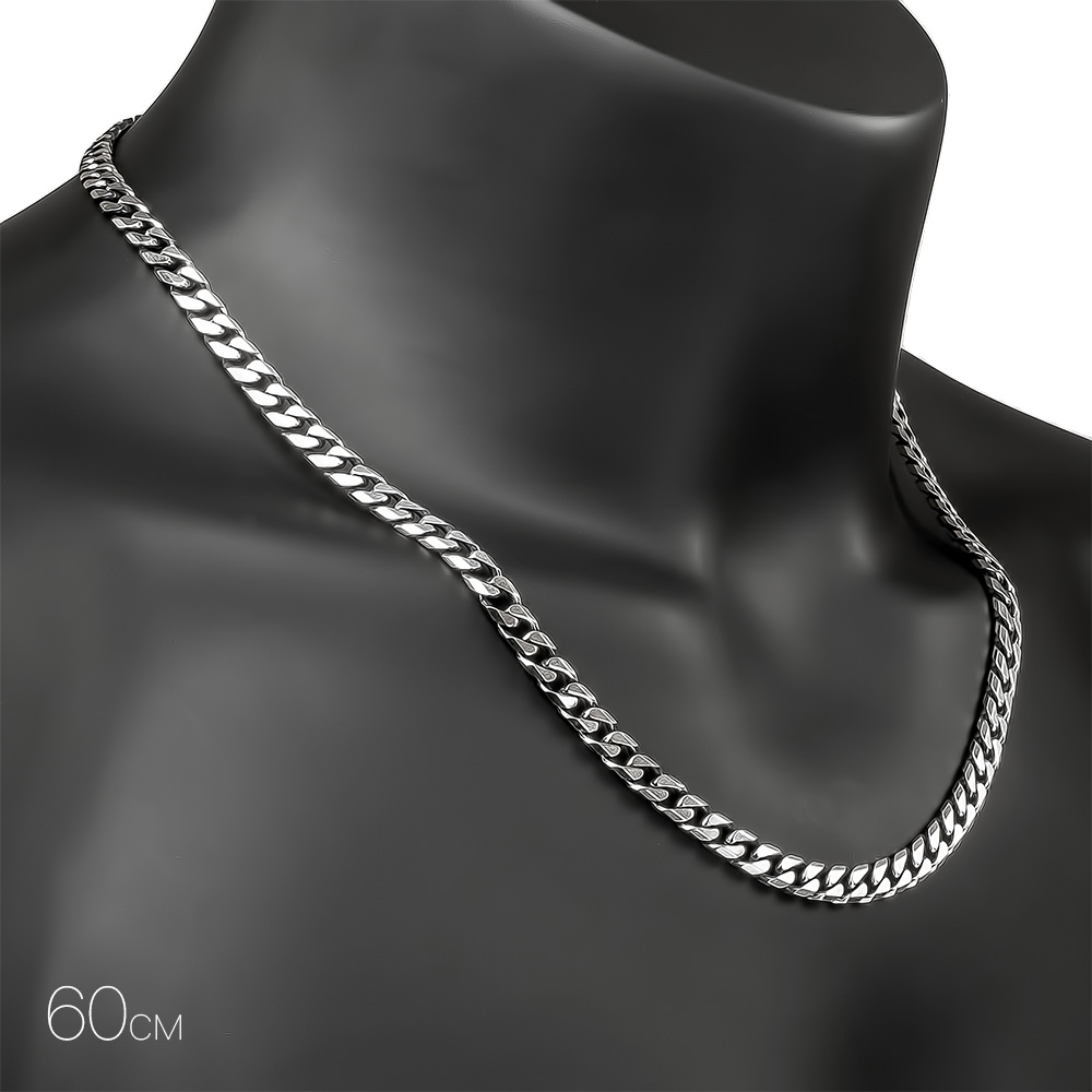 Цепочка на шею,Серебро,с вставкой Без вставок,с замком Карабинный,ИТАЛИЯ