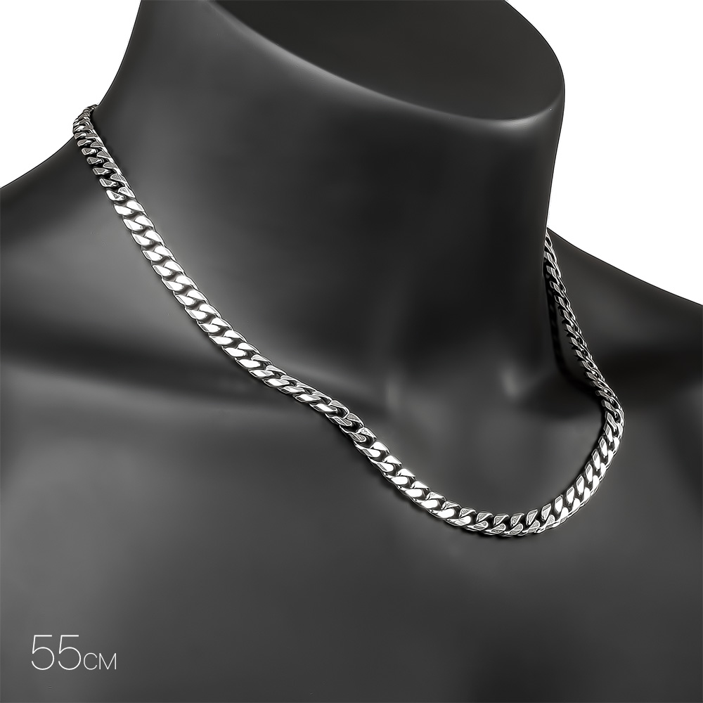 Цепочка на шею,Серебро,с вставкой Без вставок,с замком Карабинный,ИТАЛИЯ