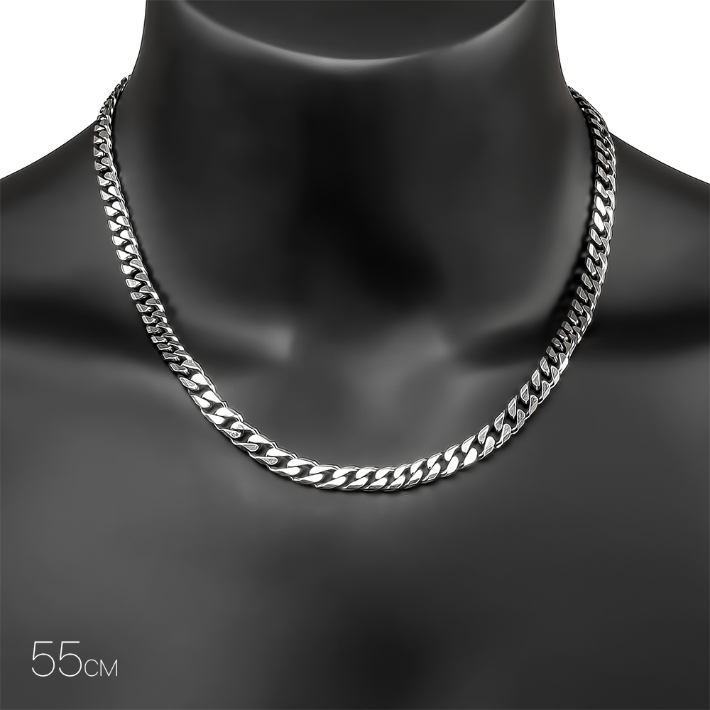 Цепочка на шею,Серебро,с вставкой Без вставок,с замком Карабинный,ИТАЛИЯ